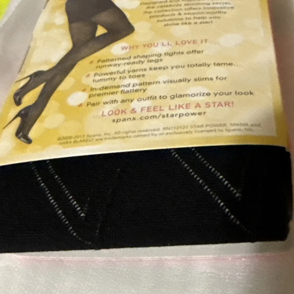 Lot of 3 Star Power by Spanx Enter-Stage Shaping Tights Diamond Daze Size E NWT